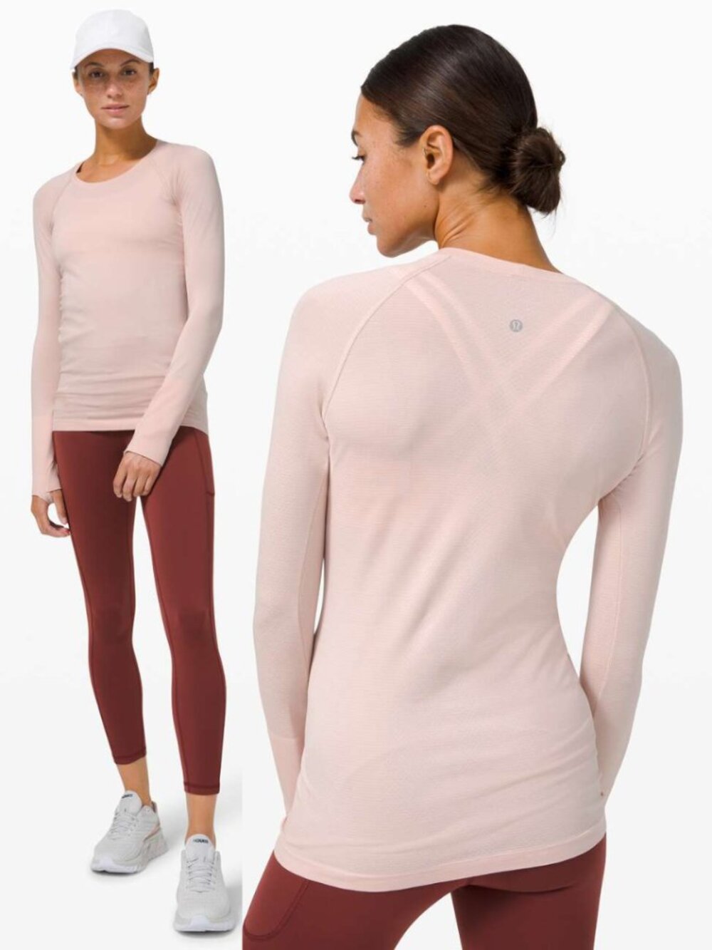 Lululemon Pale Pink Swiftly Tech 2.0 Long Sleeve